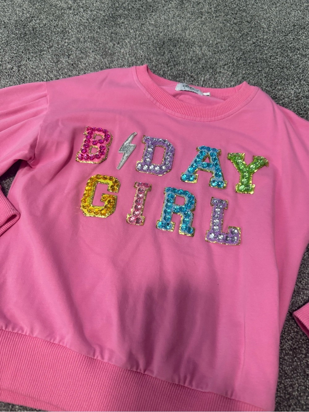 Lola + The Boys Birthday Girl Sweatshirt Sz 8 - Picture 4 of 5